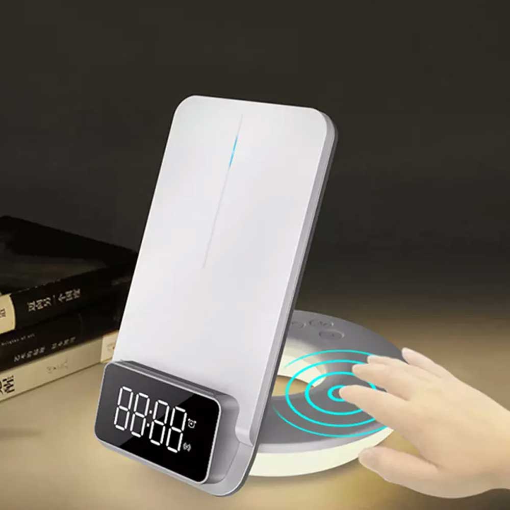 Picture of WIWU 4 in 1 Wireless Charger M11 with Time Clock and Backlight