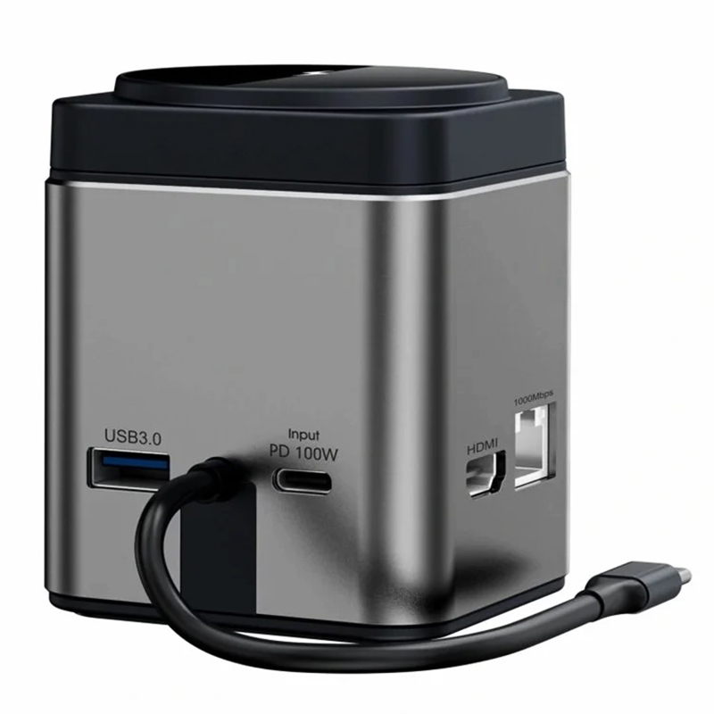 Picture of WIWU Wi-W025 9-in-1 Multi-Port Docking Station Hub Adapter