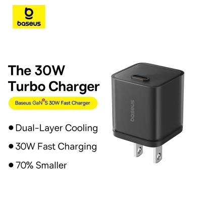Picture of Baseus Charger 30W GAN5S For Apple 15 Pro Max 15 Pro 15 With Type-c to Type-c Cable -P10162505113-01