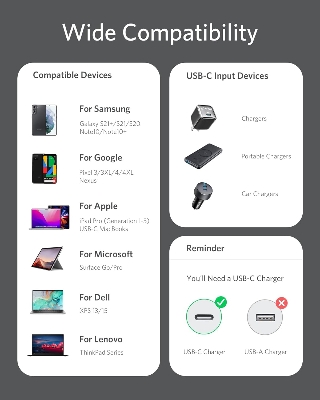 Picture of Anker USB-C to USB-C  Cable 6ft USB-C to Lightning , MFi Certified, Powerline III Flow Silicone Fast Charging Cable
