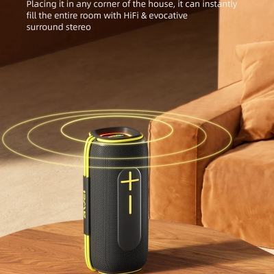 Picture of Awei KA5 2400mah Bluetooth Speaker 3D Stereo Bass Bluetooth Sound Box Portable IPX5 Waterproof TWS Boom Box Long Battery Life