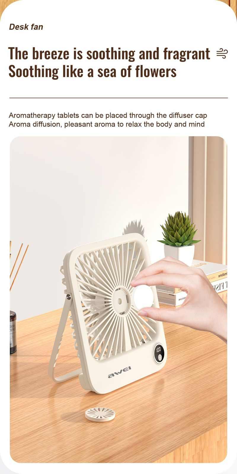 Picture of Awei F33 Desktop Ultra Slim Fan