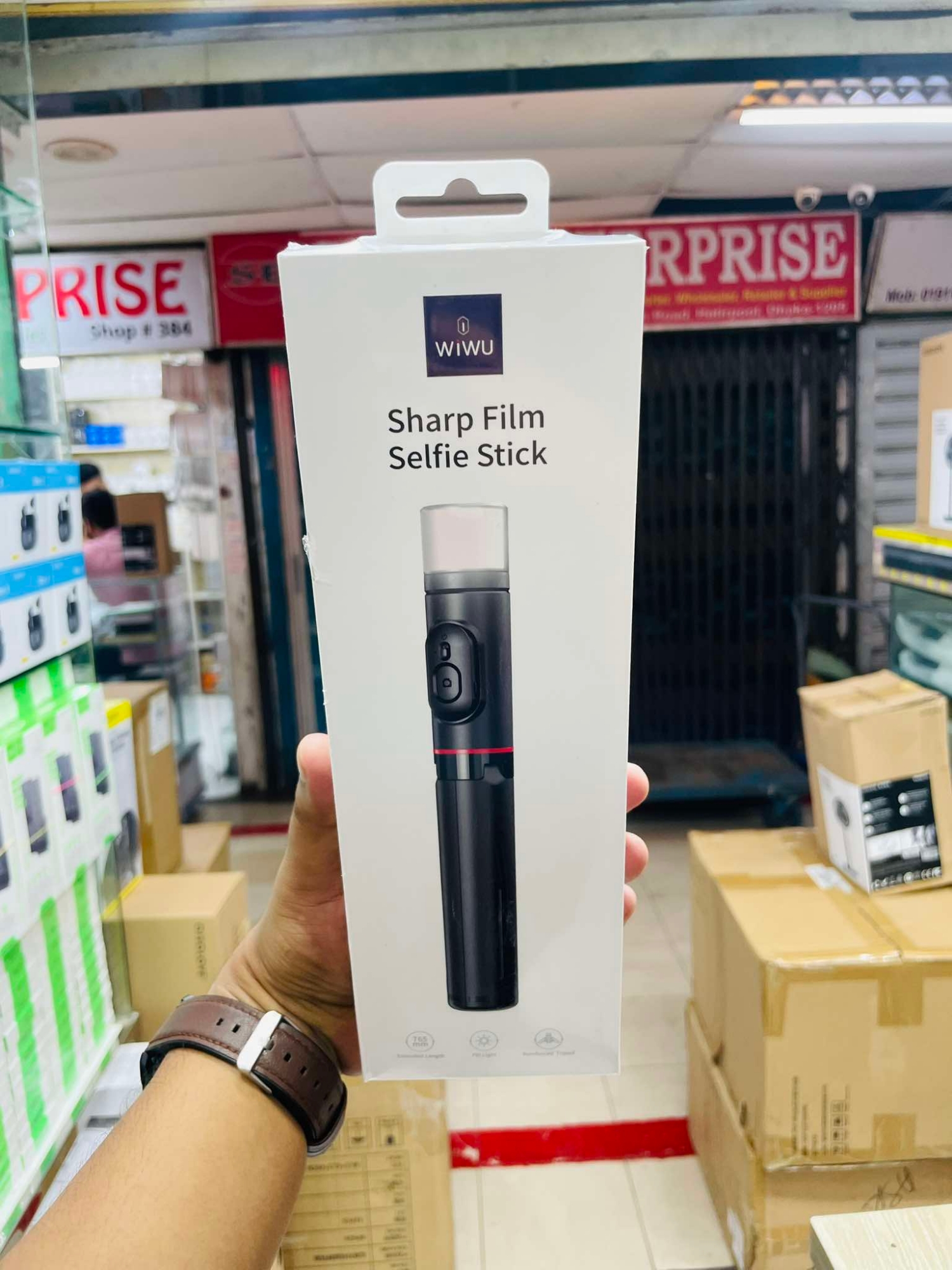 Picture of WIWU  WI-SE003 SHARP FILM SELFIE STICK WITH TRIPOD