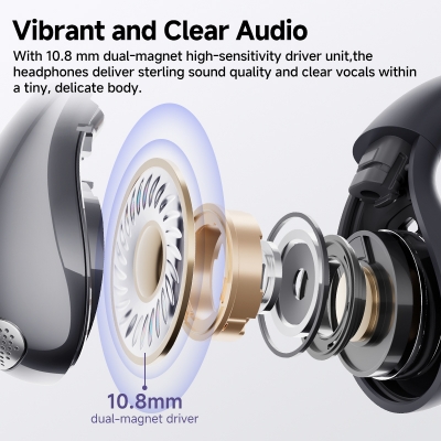 Picture of QCY Crossky C30 Ear Clip Earphones Bluetooth 5.4 Wireless Open Ear Sports TWS Earbuds