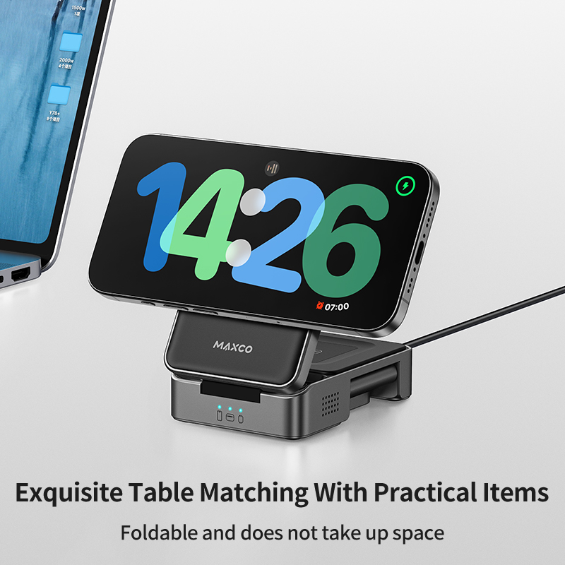 Picture of Maxco MW13 Qi2 3-in-1 15W Magnetic Wireless Charger