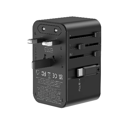 Picture of WiWU Wi-UA004 70W GaN Charger Universal Adapter with Built-in Type-C Cable