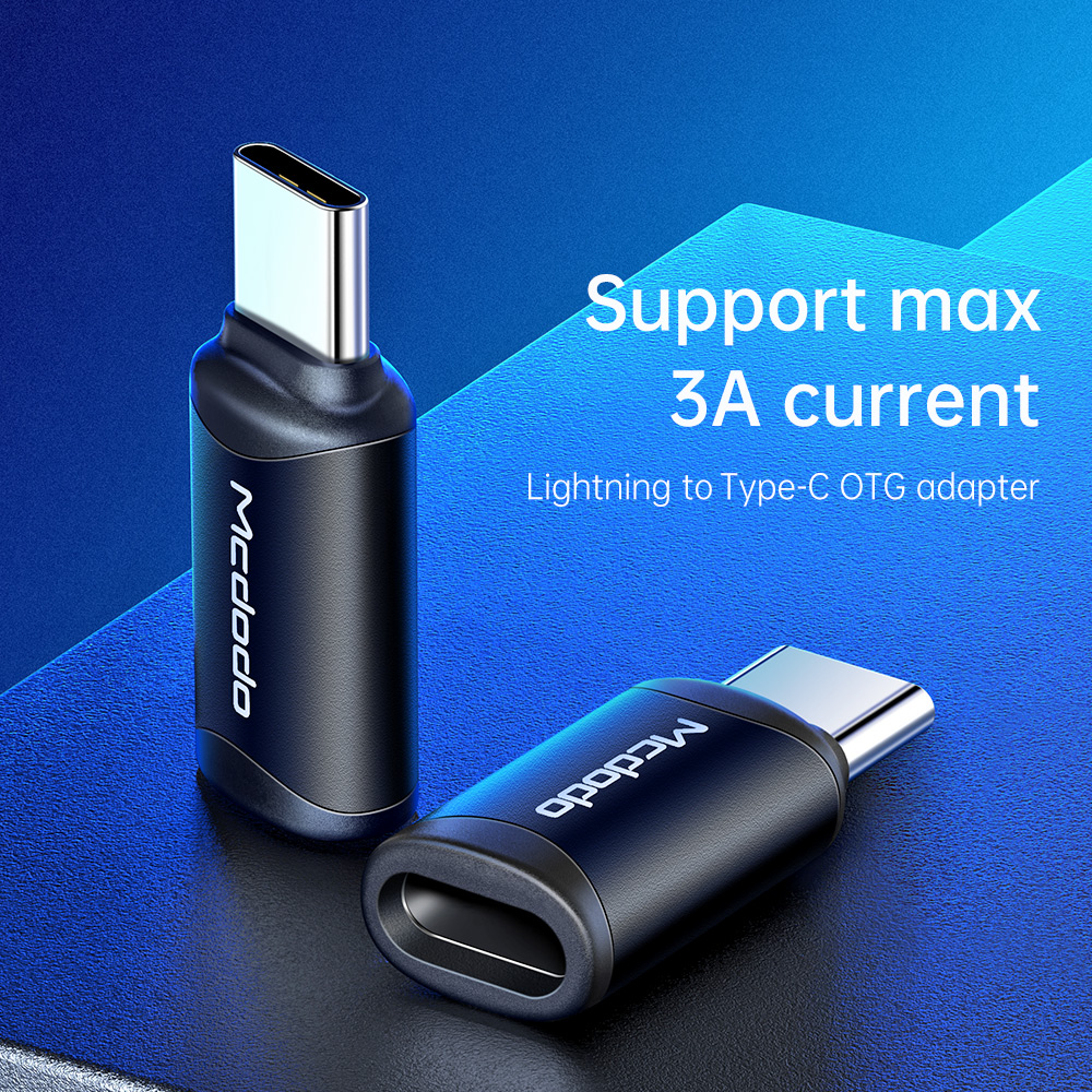 Picture of MCDODO OT7700 LIGHTNING TO TYPE-C CONNECTOR (BLACK)