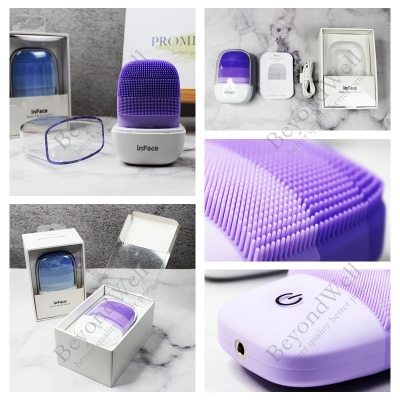 Picture of xiaomi  Inface Electric Sonic Facial Cleansing Brush Upgrade Pro-Version Ultrasonic Cleaner USB Charge IPX7 WaterProof