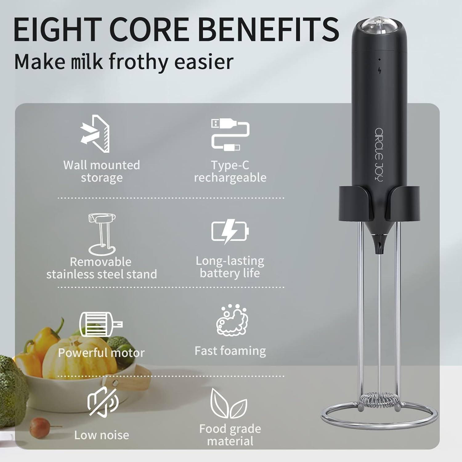 Picture of Circle Joy Star Moon Electric Milk Frother -CJ-EMF07