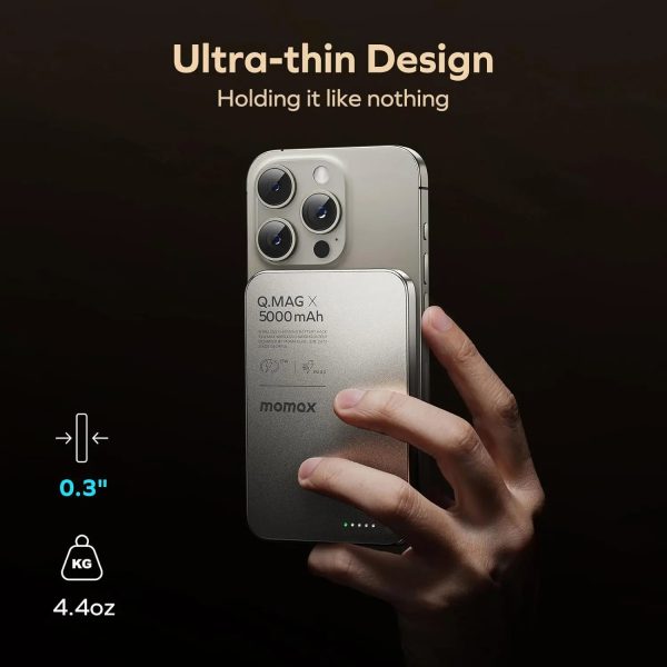 Picture of Momax Q.MAG X Magnetic Wireless Battery Pack 5000mAh