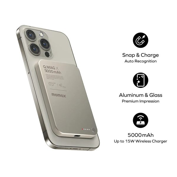 Picture of Momax Q.MAG X Magnetic Wireless Battery Pack 5000mAh