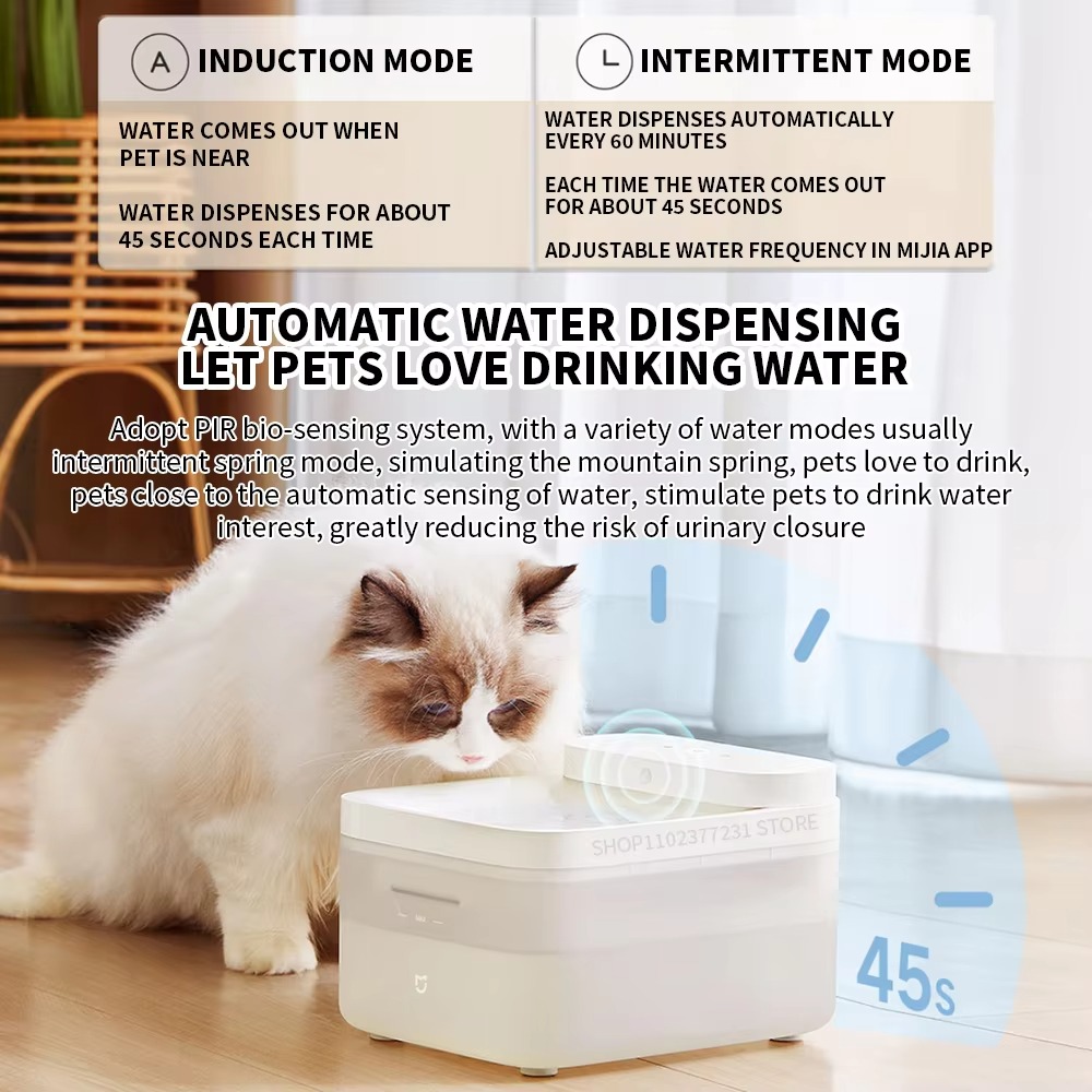 Picture of Xiaomi Mijia Wireless Smart Pet water   Water Induction 3L Large cCapacity