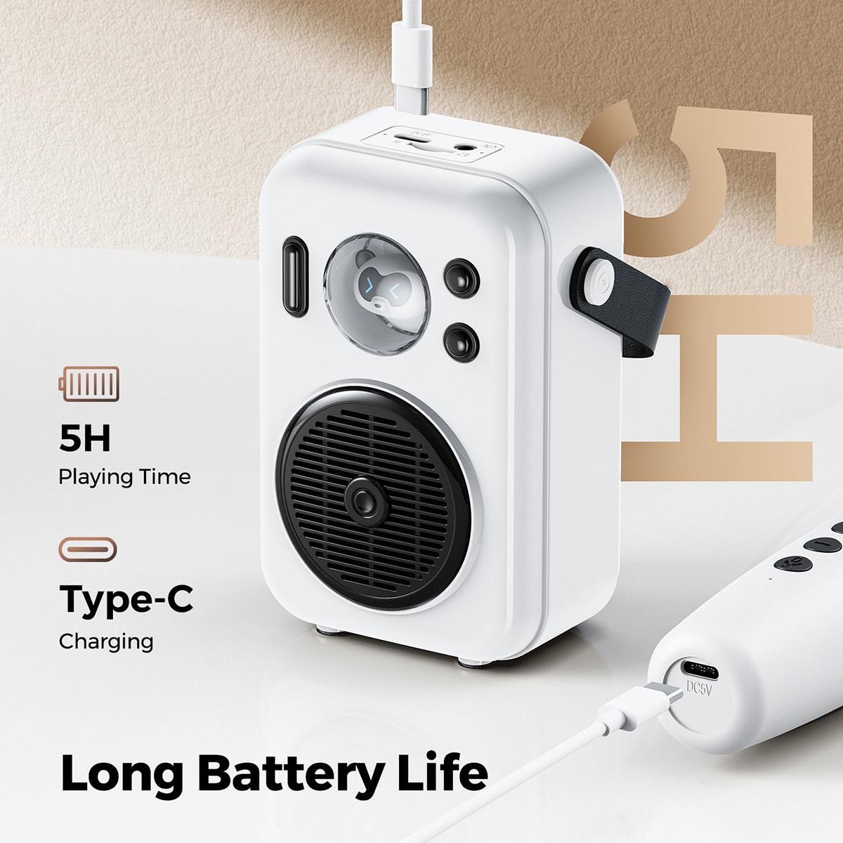 Picture of SoundPEATS Hi-Singing Karaoke Speaker with Wireless Microphone, for Kids & Adults, Portable Bluetooth Speaker