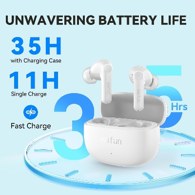Picture of EarFun Air Life True Wireless Earbuds, 12mm Driver with Deep Bass, Bluetooth 5.4 In-Ear Headphones