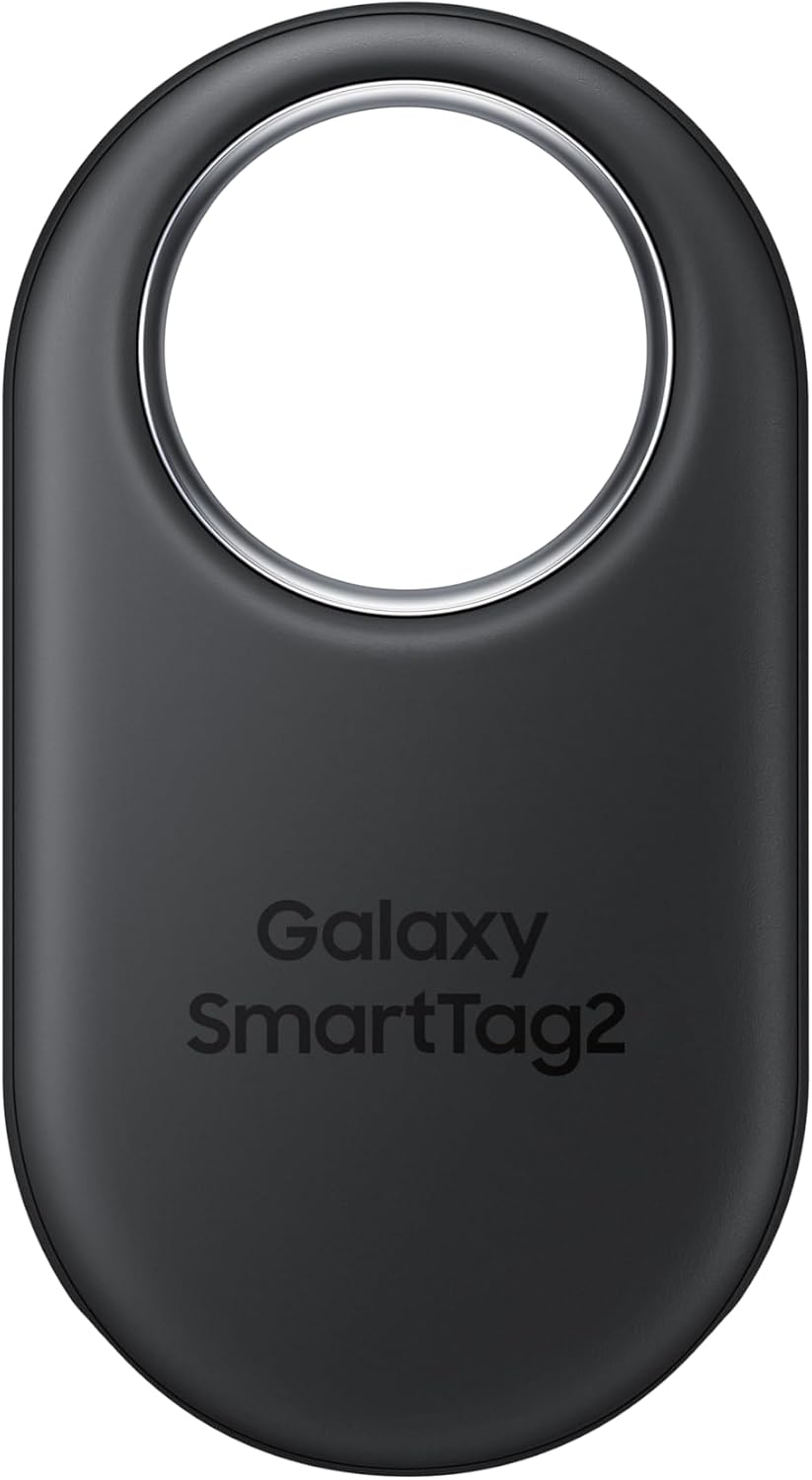 Picture of Samsung Galaxy SmartTag2, Bluetooth Tracker, Smart Tag  Locator Tracking Device, Item Finder for Keys, Wallet, Luggage, Pets, Use w/ Phones and Tablets Android 11 or Later, 2023, 1 Pack, Black