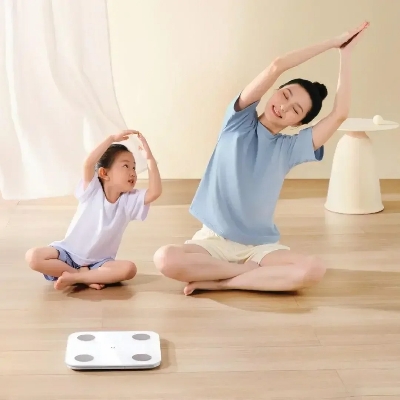 Picture of Xiaomi MIJIA S400 Body Fat Scale Bluetooth 5.0 LED Display 150kg Smart Home Body Composition Testing Scale Work with Mi Home APP