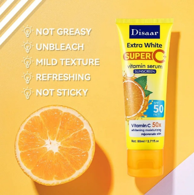 Buy Disaar Sun Cream SPF50+ PA+++ Lightweight Natural Vitamin C Extract Sun Block Cream For Face 80ml at Best Price In Bangladesh