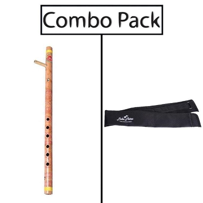 Picture of Combo of Whistle Flute Scale and Flute Bag - Wooden
