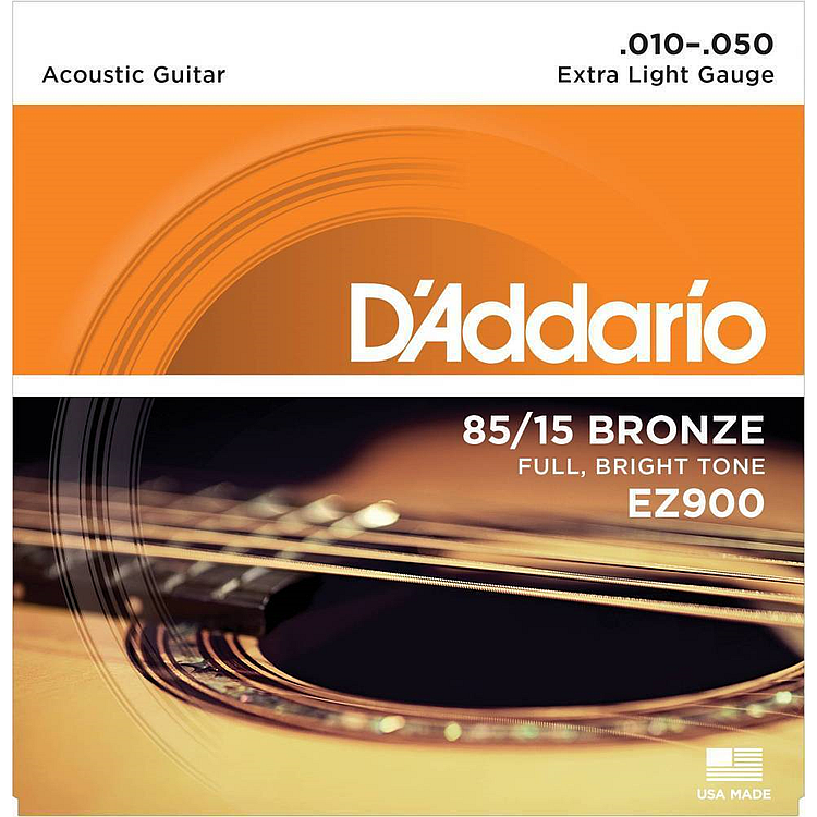 Picture of D'Addario EZ900 85/15 Bronze Extra Light Gauge .010-.050 Acoustic Guitar Strings Set