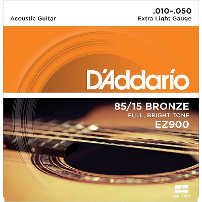 Picture of D'Addario EZ900 85/15 Bronze Extra Light Gauge .010-.050 Acoustic Guitar Strings Set