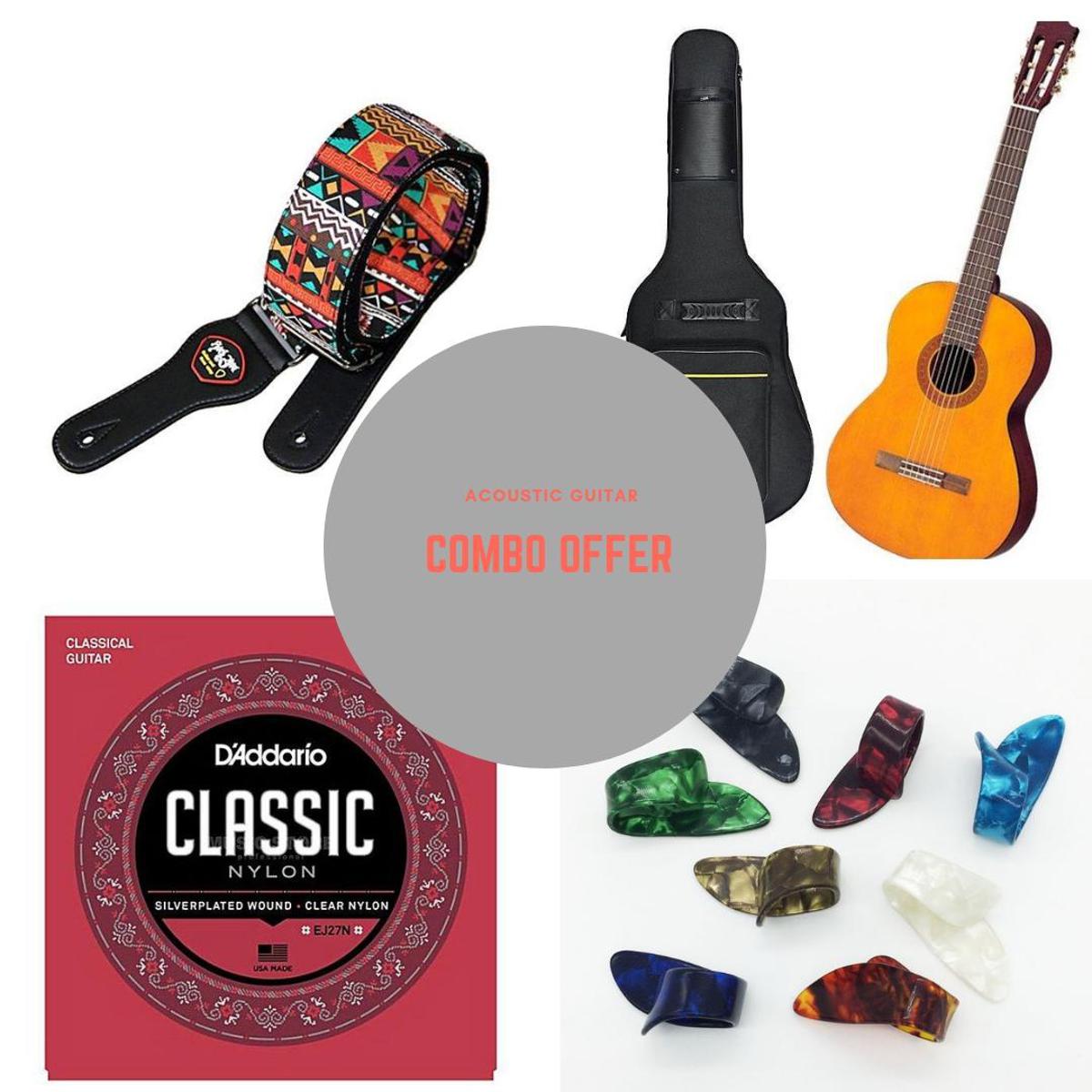 Picture of Yamaha C40 al Guitar - Brown Combo Offer