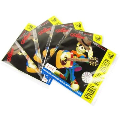 Picture of Alice Acoustic Guitar String 1st String Stainless Steel Single String, Pack of 5
