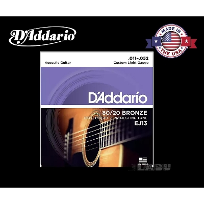 Picture of D'Addario EJ13 80/20 Bronze Acoustic Guitar Strings, Custom Light, 11-52