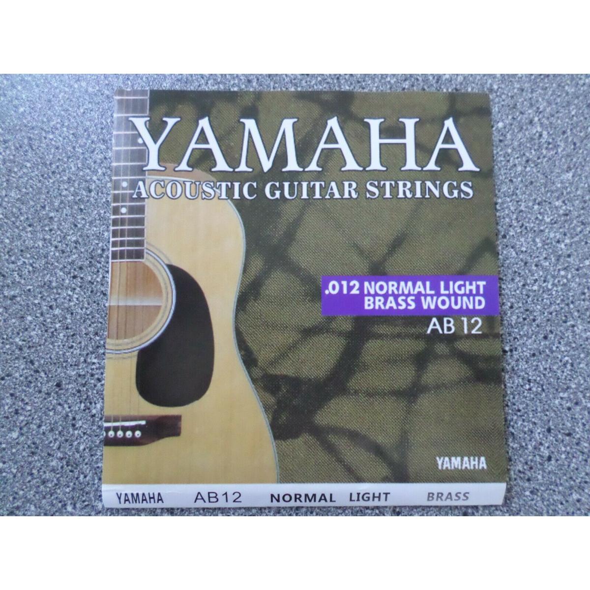 Picture of Yamaha-অ্যাকোস্টিক গিটার স্ট্রিংস ab12-সাধারণ লাইট গেজ 12-52 - guitar accessories