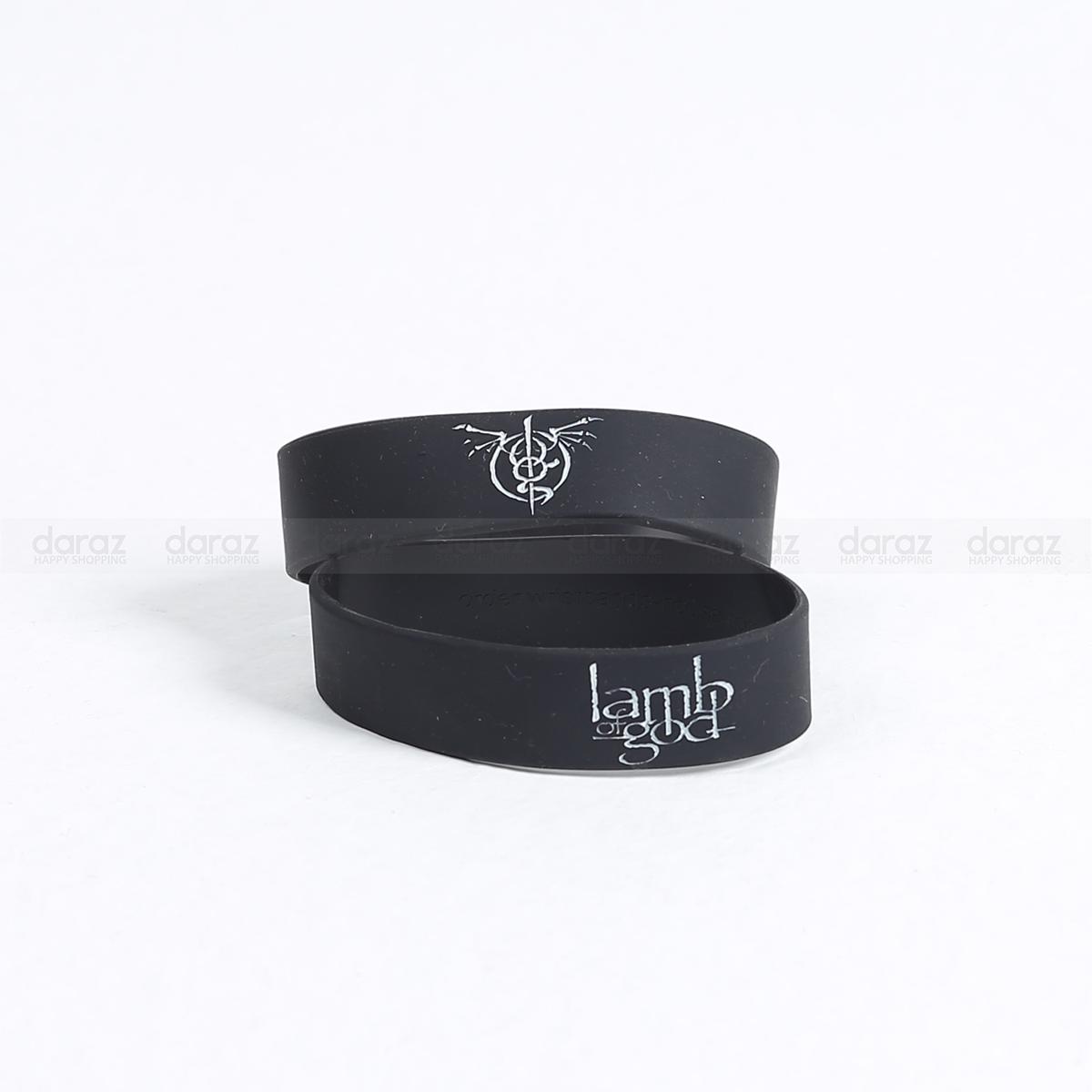 Picture of Lamb Of God official Logo printed high quality silicon Wristband