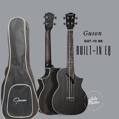 Picture of Guson GUT-10 BK 26 Inch Tenor Electro Acoustic Ukulele with built-in equalizer with carrying bag