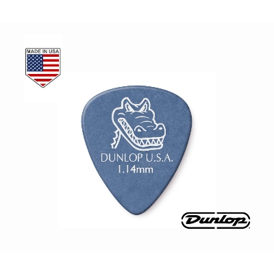 Picture of Dunlop USA 417R114 Gator Grip Guitar Picks 1.14mm Blue