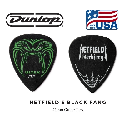 Picture of Dunlop PH112P114 James Hetfield Black Fang Custom Guitar Picks .73mm Made in USA