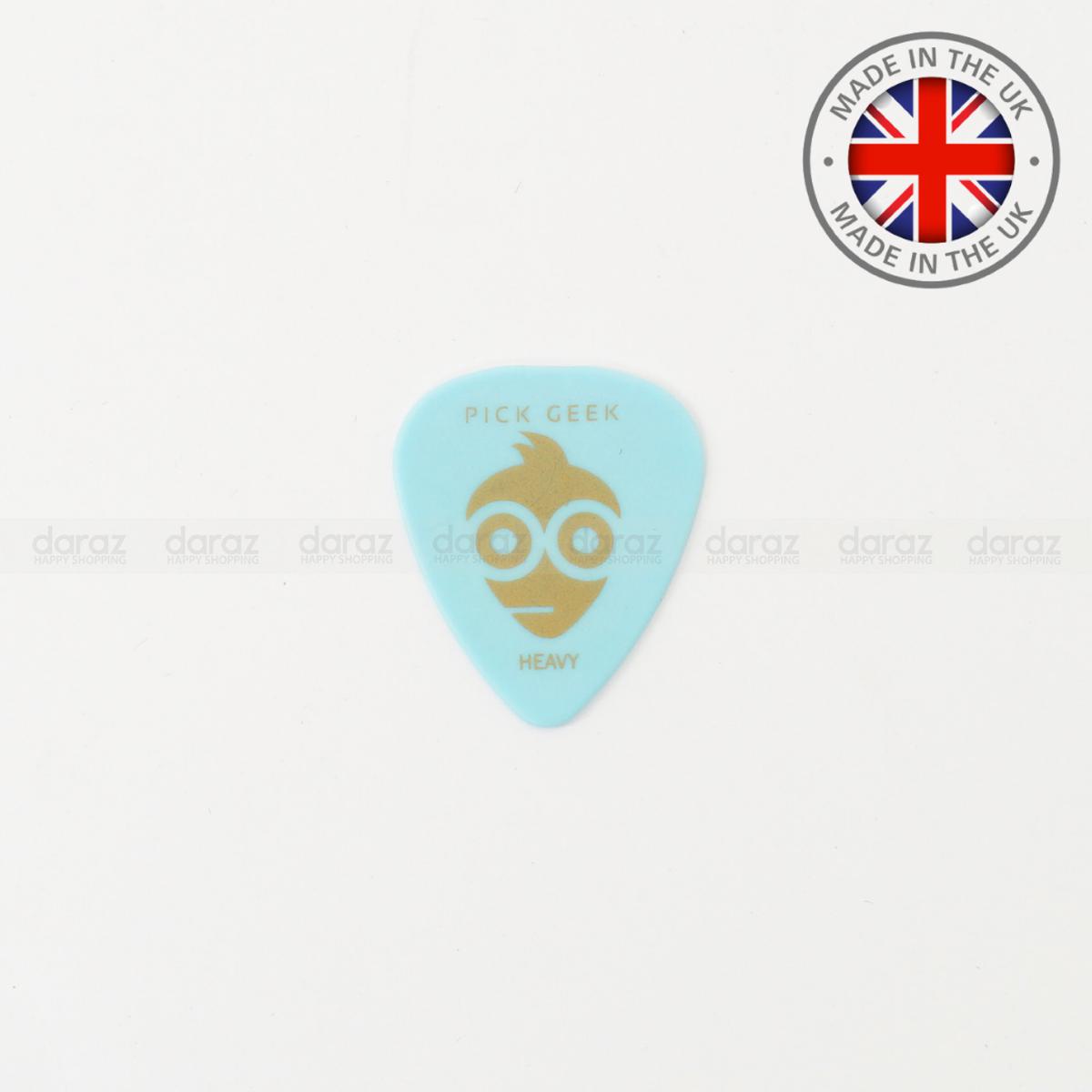 Picture of Pick Geek Delrin Guitar Pick Heavy (0.96mm) Light Blue Made in UK
