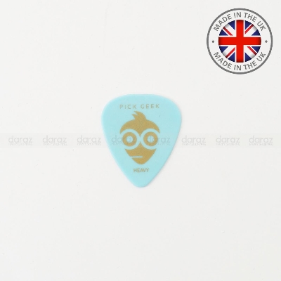 Picture of Pick Geek Delrin Guitar Pick Heavy (0.96mm) Light Blue Made in UK