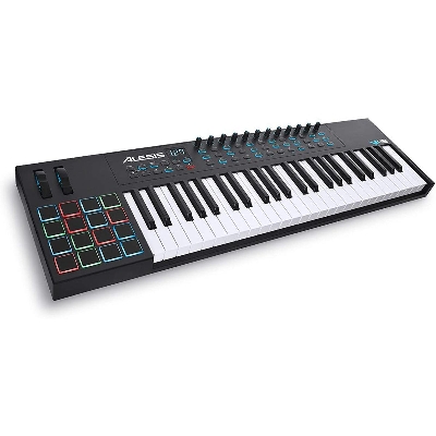 Picture of Alesis VI49 - 49 Key USB MIDI Keyboard Controller with, 16 Drum Pads, 12 Assignable Knobs, 36 Buttons and 5-Pin MIDI Out