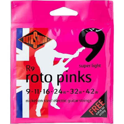 Picture of Rotosound R9 Roto Pinks Super Light Electric Guitar String (9-42)