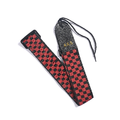 Picture of Guitar Shoulder Strap, Suitable For Bass, Electric & Acoustic Guitars (red and White Checkered)