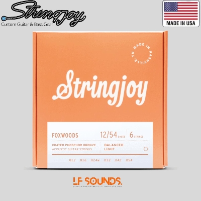 Picture of Stringjoy Foxwoods Coated Phosphor Bronze Acoustic Guitar Strings FW12/54 , (Light Gauge - 12-54)