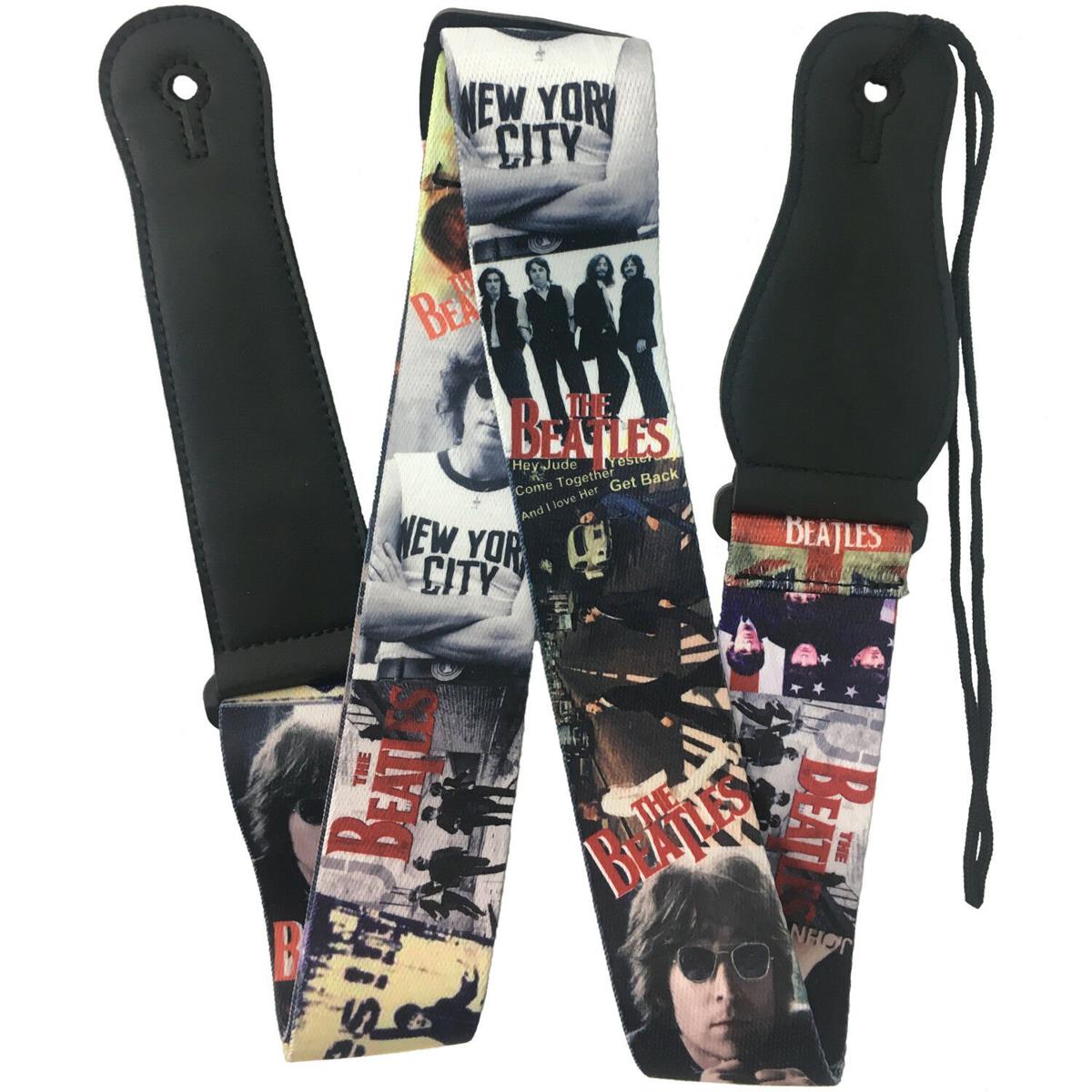 Picture of BUY 1 GET 1 FREE - Guitar Strap RockYou With Leatherette Ends And Pick Holder – BEATLES