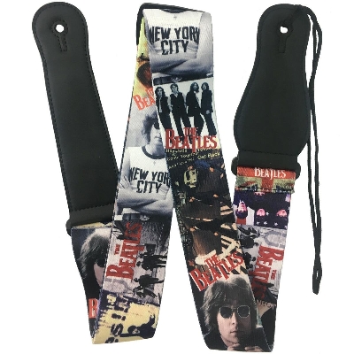Picture of BUY 1 GET 1 FREE - Guitar Strap RockYou With Leatherette Ends And Pick Holder – BEATLES