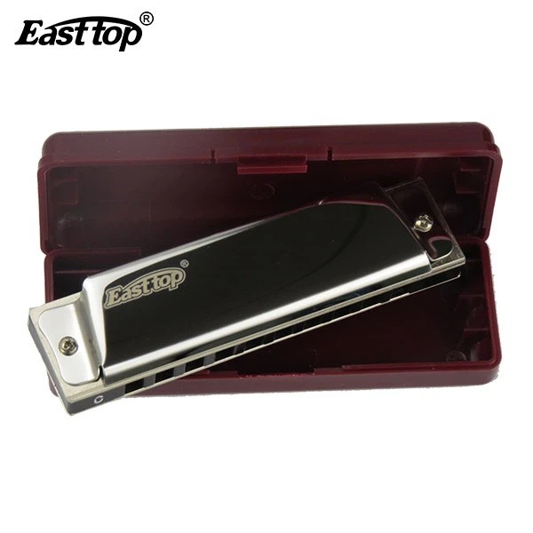 Picture of EASTTOP T10 10 hole mouth organ blues harp harmonica for beginner