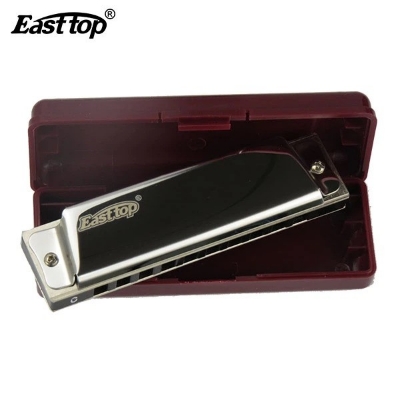 Picture of EASTTOP T10 10 hole mouth organ blues harp harmonica for beginner
