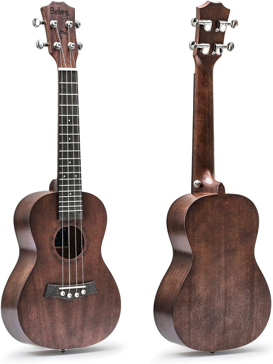 Picture of Batking soprano Ukulele for Beginners, Solid Mahognay 21 inch Hawaiian Ukuleles