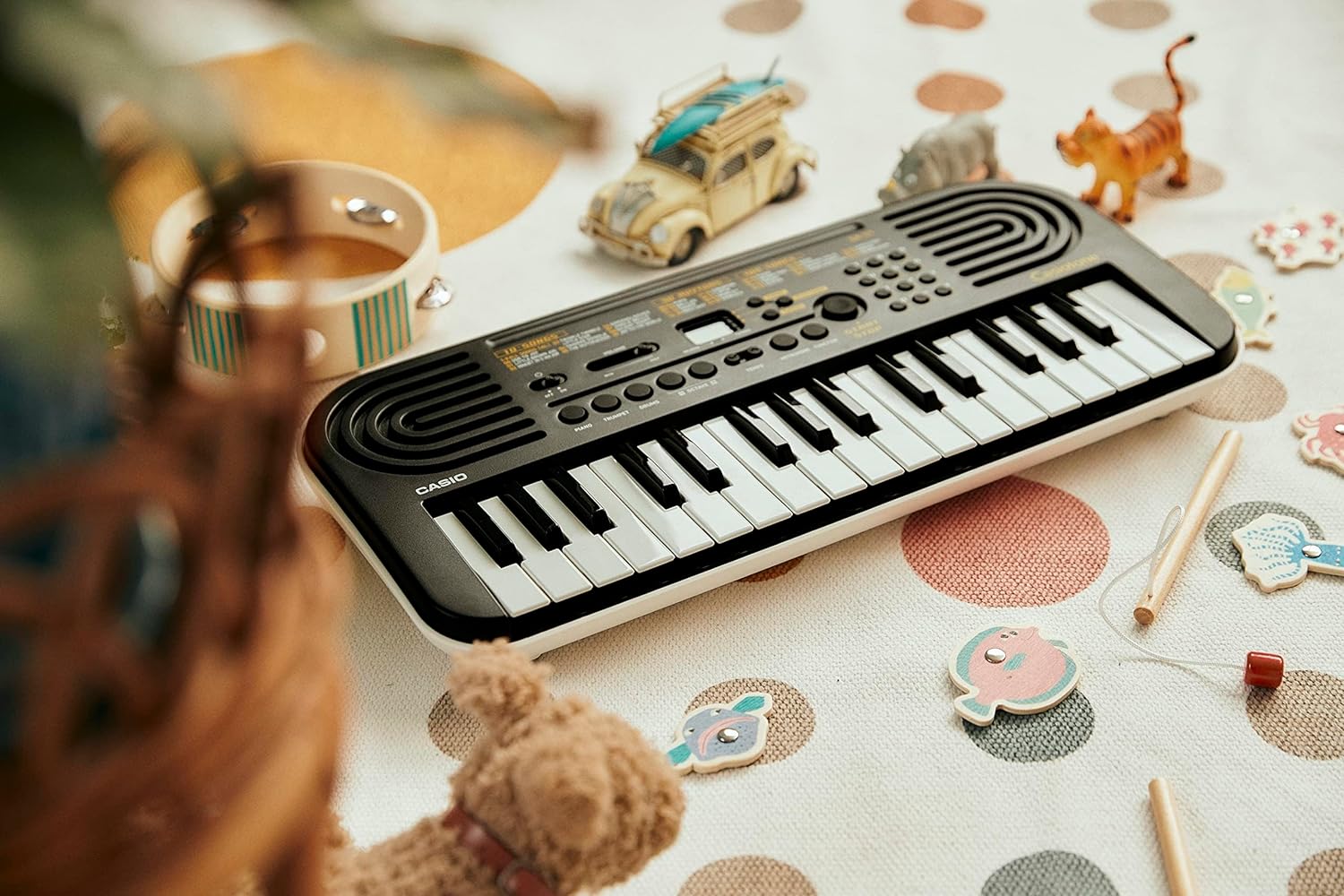 Picture of Casiotone Mini Keyboard SA-51 with Piano tones-Black