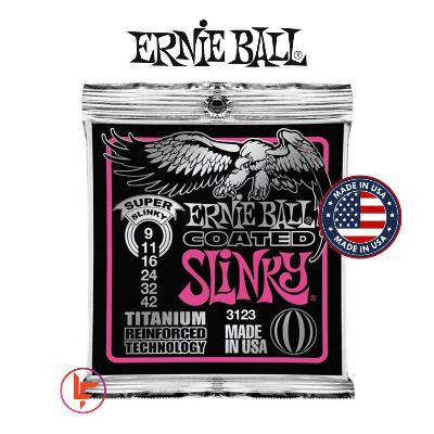 Picture of Ernie Ball 3123 Super Slinky Coated Titanium RPS Electric Guitar Strings - .009-.042