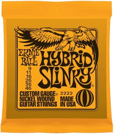 Picture of Ernie Ball 2222 Electric Guitar Strings 9-46 Hybrid Slinky (USA)