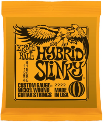 Picture of Ernie Ball 2222 Electric Guitar Strings 9-46 Hybrid Slinky (USA)