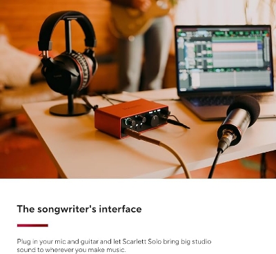 Picture of Focusrite Scarlett Solo 4th Gen USB Audio Interface