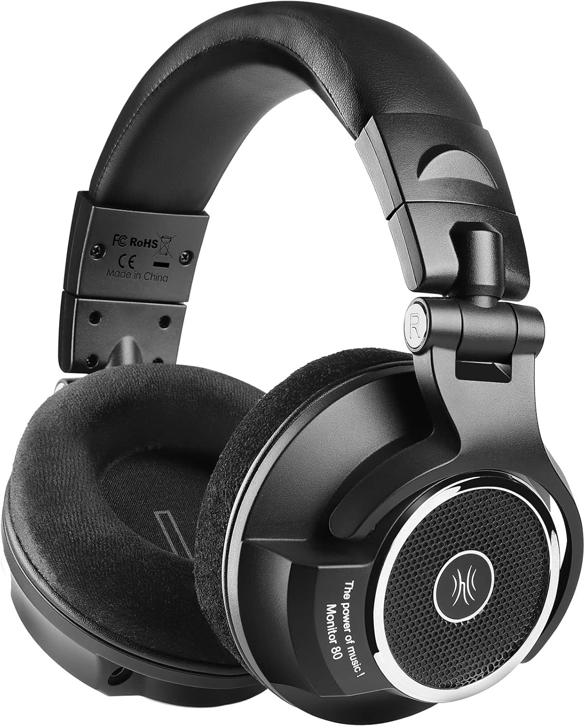 Picture of OneOdio Monitor 80 Open Back Headphones- Studio Headphones for Mixing Mastering Editing, Wired Over Ear Headphones for Professional Studio Applications, 250 Ohm, Velour Earmuffs, Sound Isolation