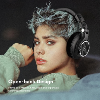 Picture of OneOdio Monitor 80 Open Back Headphones- Studio Headphones for Mixing Mastering Editing, Wired Over Ear Headphones for Professional Studio Applications, 250 Ohm, Velour Earmuffs, Sound Isolation